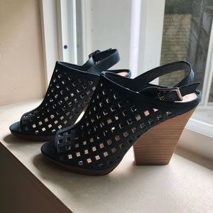 NEW Black Vince Camuto wedge heels